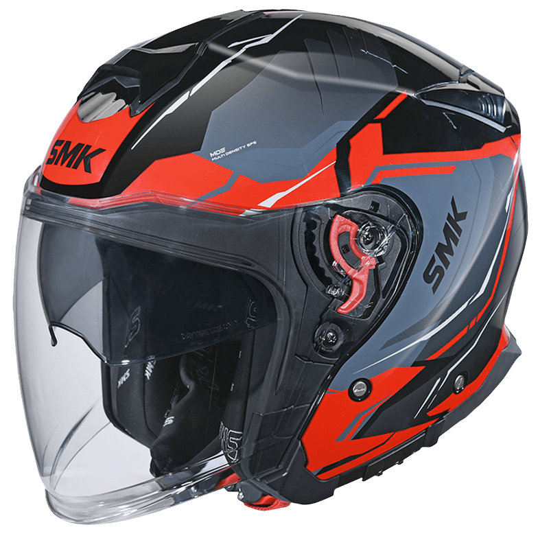 GTJ Escape Helmet Black, Red & Grey