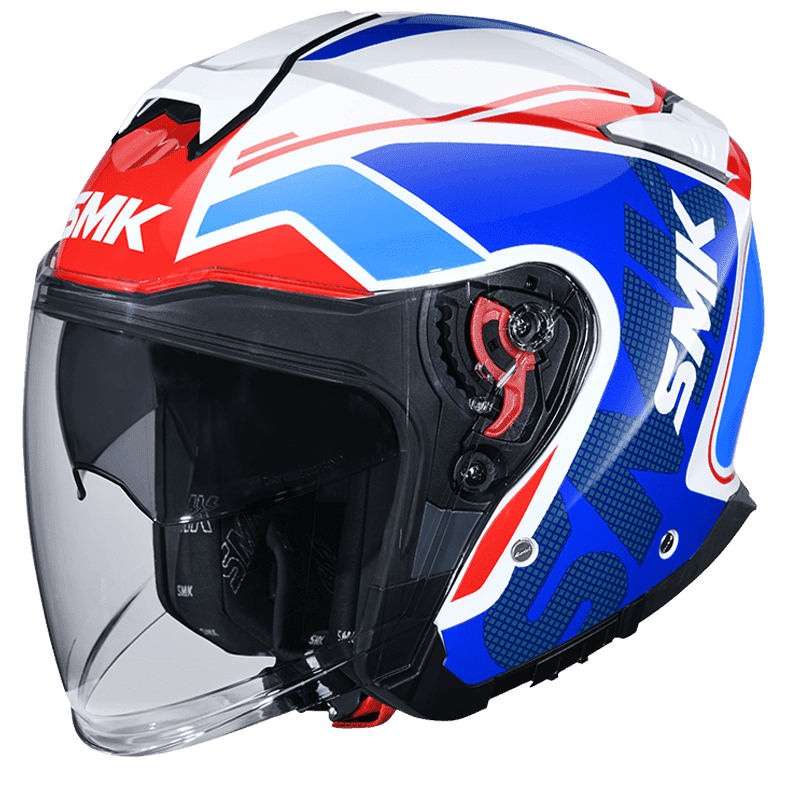 GTJ Tourer Helmet White, Red & Blue