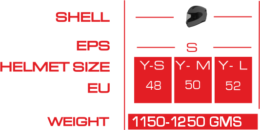 BIONIC YOUTH SOLID-Size-Chart