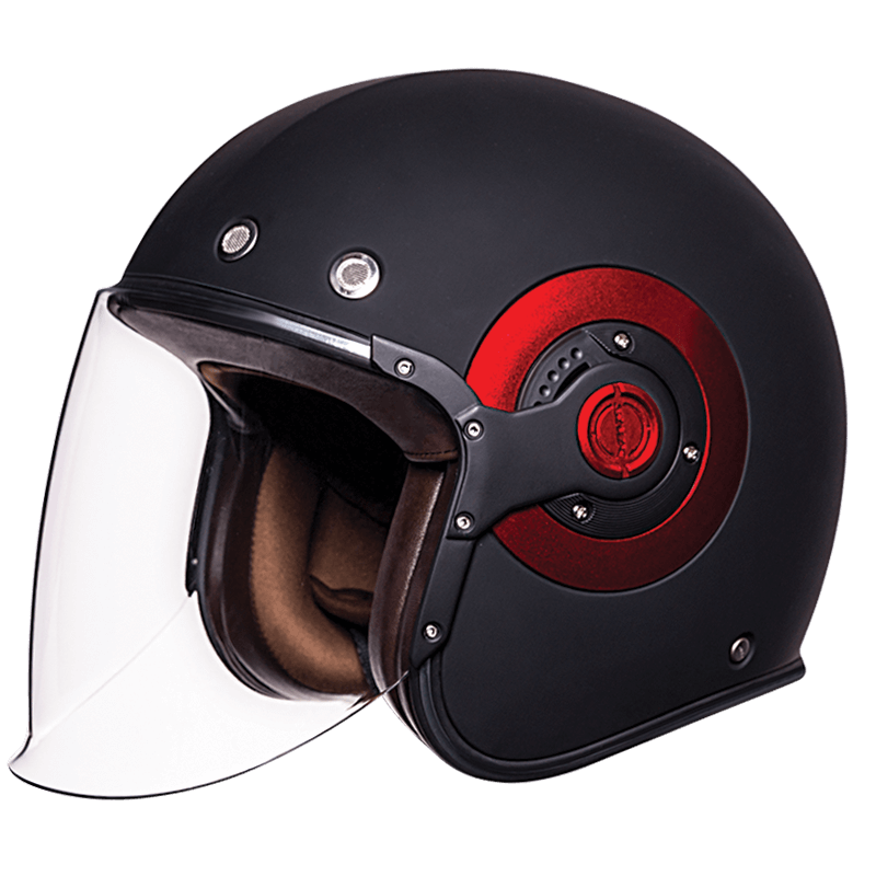 SMK Retro Jet Solid Helmet