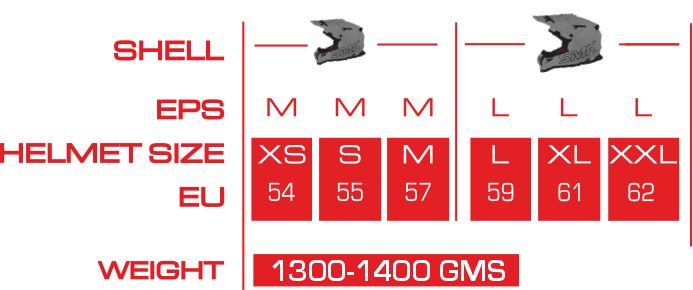 ALLTERRA MAVERIX-Size-Chart