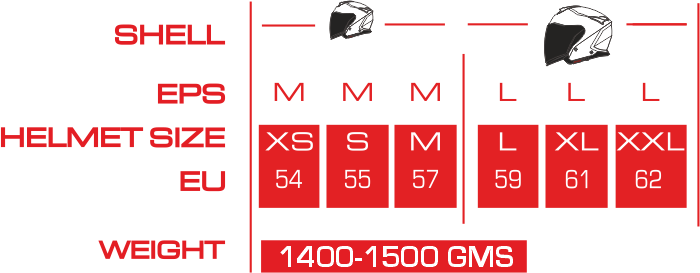 GTJ ROVER-Size-Chart