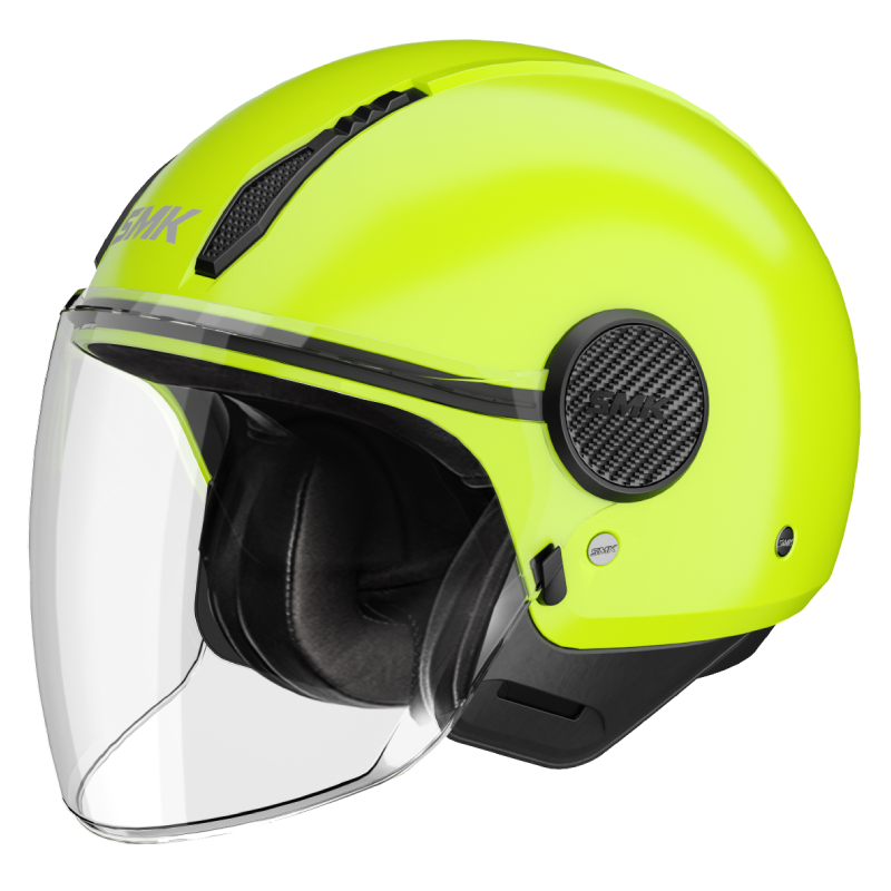 SMK Laminar Solid Yellow Helmet
