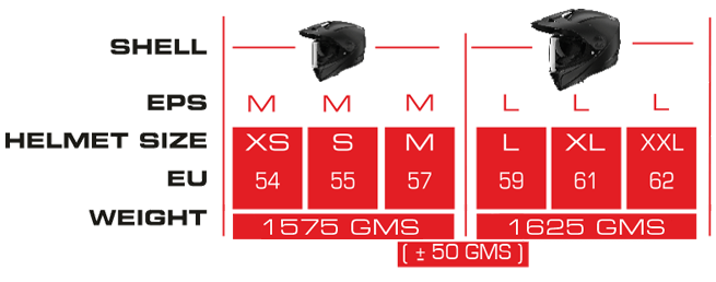 ARES SOLID-Size-Chart