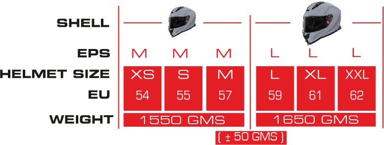 NOVA SOLID-Size-Chart