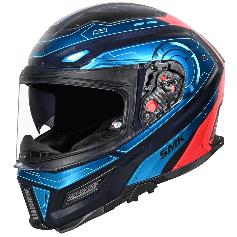 cyborg motorcycle helmet SMK AGNAR CYBORG Full Face Helmet in Solid Color